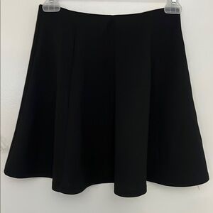 Chic Black Circle Skirt with Flowy Skater Design